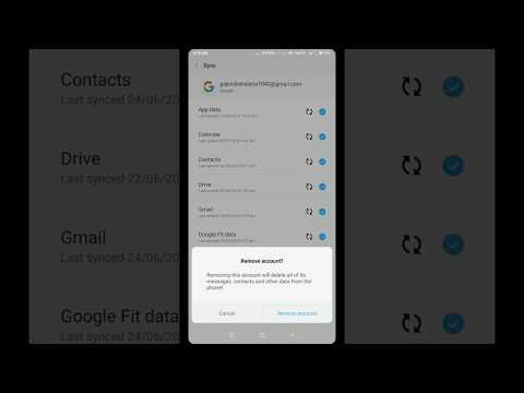 Follow these steps:- setting~sync~google~choose a google account~click on the 3 dots presented at down of page~click remove account. to subscribe my c...