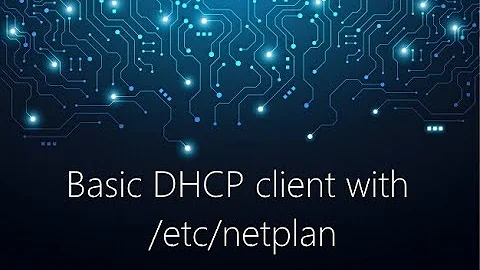 How To Setup DHCP client with /etc/netplan