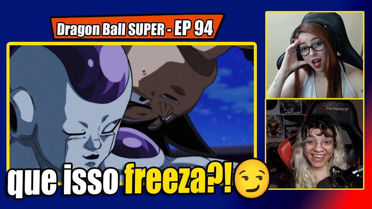 STREAMERS REAGINDO a "Mão escorregando do Freeza" 😏 | Dragon Ball SUPER - EP 94 [REACT]