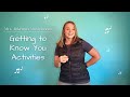 Getting to Know You Activities Mp3 Song