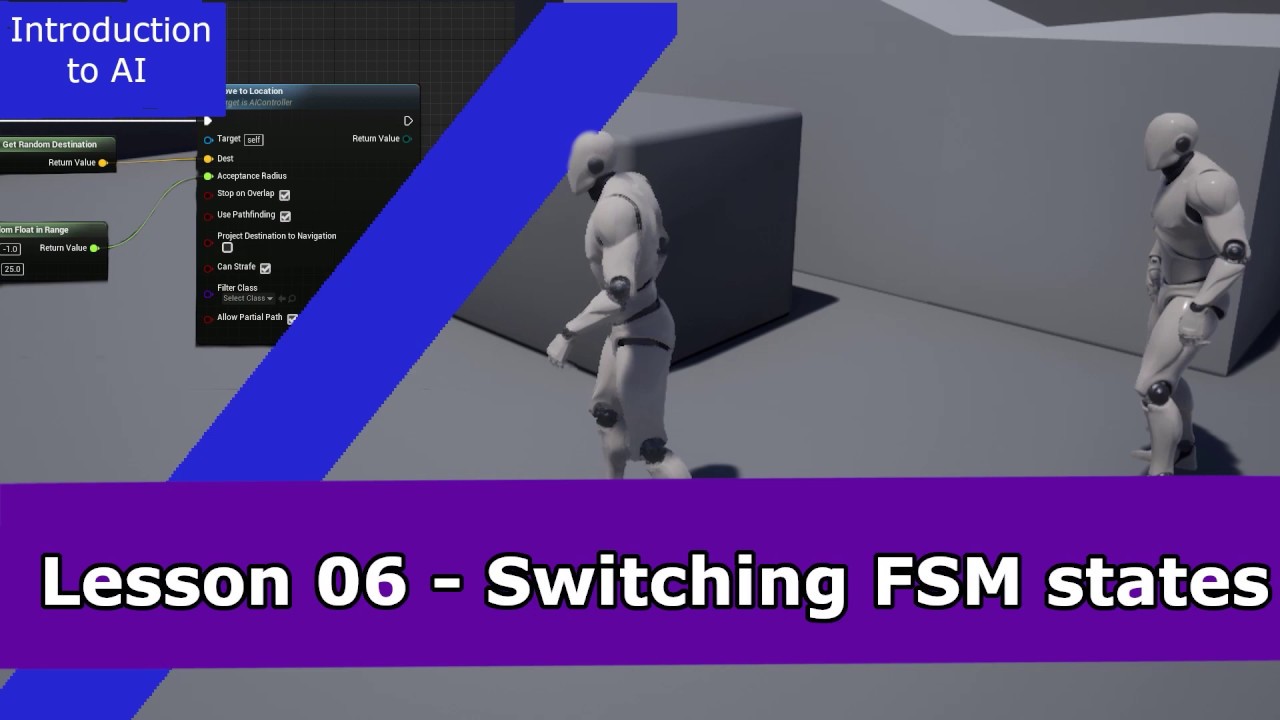 06 Switching FSM States [AI Tutorial Series, Section 1] - YouTube