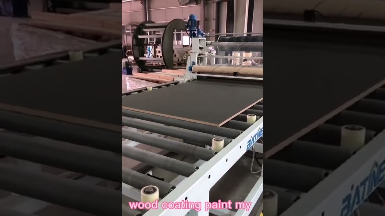 UV LED drying plywood hardwax oil drying production line