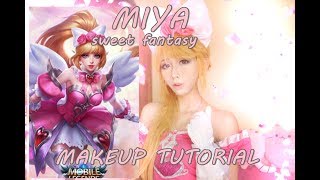 Miya Mobile Legends Sweet Fantasy Cosplay Make Up Tutorial