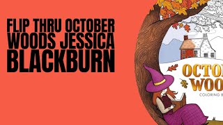 Flip Thru - October Woods Coloring Book by Jessica Blackburn
