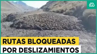 Impactantes registros de los deslizamientos en San José de Maipo