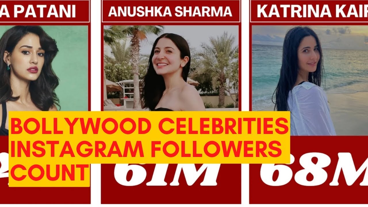 BOLLYWOOD CELEBRITIES INSTAGRAM FOLLOWERS COUNT DATA ANALYSIS YouTube