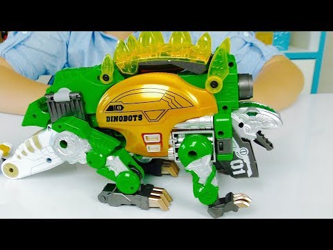 ТРАНСФОРМЕРЫ Роботы Для детей ДИНОЗАВР Dinobots для мальчиков Распаковка - Kostik Tv