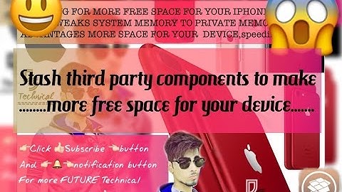 How to get free space for iphone by using STASHING ios9.2 -10.2  👊🏻100% working try this trick 😊👍🏻