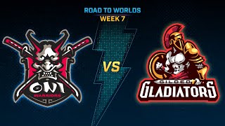 SMITE Pro League Road to Worlds Week 7 : Oni Warriors VS Gilded Gladiators