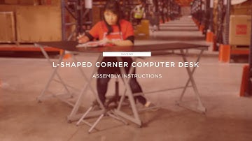 Assembly: L-Shaped Corner Computer Desk (SKY2261)