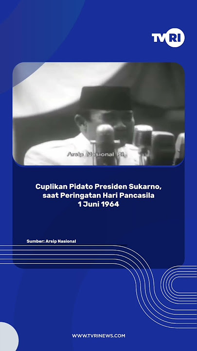 Cuplikan Pidato Presiden Sukarno, saat Peringatan Hari Pancasila 1 Juni 1964 #sukarno #pancasila