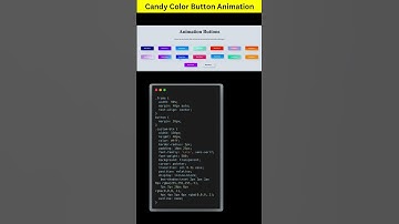 Candy Color Button Animation | Fun UI Hover Effect in HTML & CSS #coding #htmlcssjs
