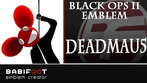 COD Black Ops 2 Emblem Tutorial  - Deadmau5