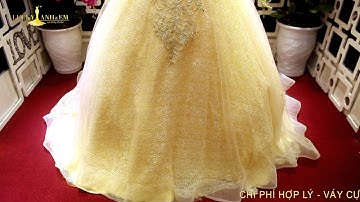 Váy cưới sắc vàng hoàng gia siêu sang | Chụp Ảnh Cưới Chuyên Nghiệp Tại HCM