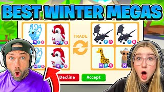 We Trade THE BEST NEW WINTER MEGAS in Adopt ME! Roblox!