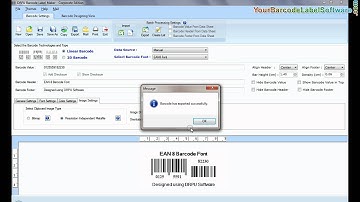 How to save created barcode labels in different file formats