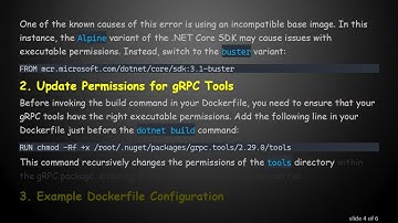 How to Fix Permission Denied Errors When Building a C#  Protobuf Project in Docker