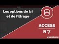 Tutoriel et cours access n 7  tris et filtres dans les tables