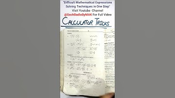 Solve Difficult Mathematical Questions in One Step | Calculator Tricks Series Ex 2.4 Class 9 Part 1
