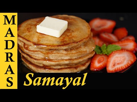 Eggless Wheat Pancake Recipe in Tamil | Banana Pancake Recipe | Breakfast Recipes in Tamil