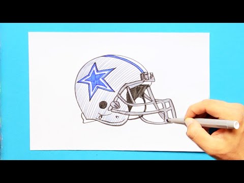 how-to-draw-the-dallas-cowboys-helmet-(nfl-team)