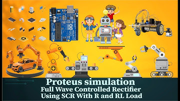 Full wave controlled Rectifier using SCR with R and RL load #arduino #proteus #microcontroller