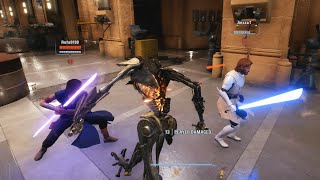 Grievous fights an INSANE Luke and Obi-Wan Duo | HvV #918 | Star Wars Battlefront 2