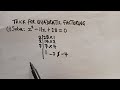 The Easiest Trick to Factor Quadratic Equations (Works Every Time!)