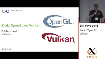 XDC 2019 | Zink: OpenGL on Vulkan - Erik Faye-Lund