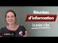 Runion dinformation prpalive  la prpa crfpa