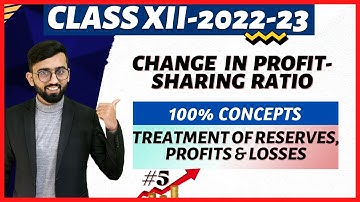 Treatment of Reserves, Accumulated Profits & Losses in Change in PSR Class 12 Accounts | Accounts |