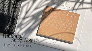 updated | how to use our functional sticky notes | cloth & paper