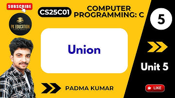 5.5 Union | Computer Programming: C | CS25C01 | Anna university Regulation 2025 in Tamil