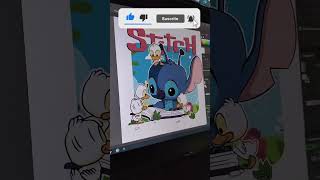 Stitch Funko con unos patitos.