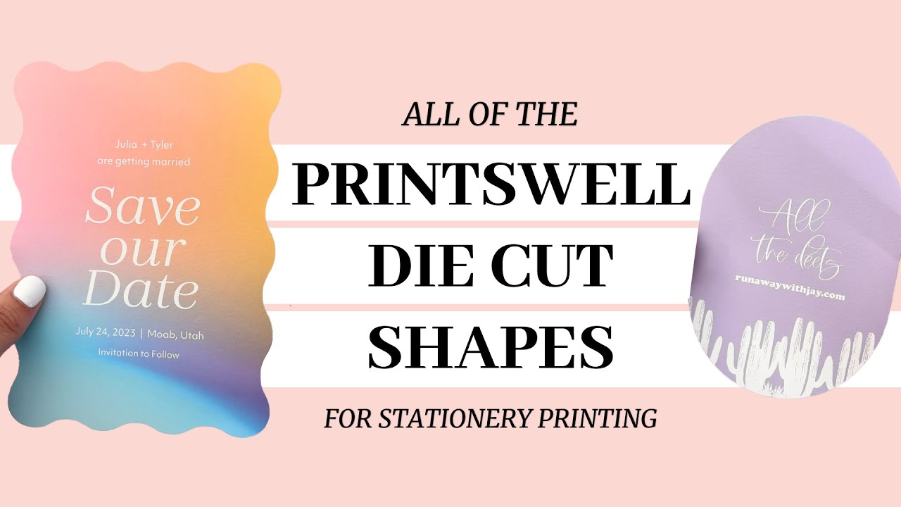 All the PrintsWell Die Cut Shapes for Stationery Printing YouTube