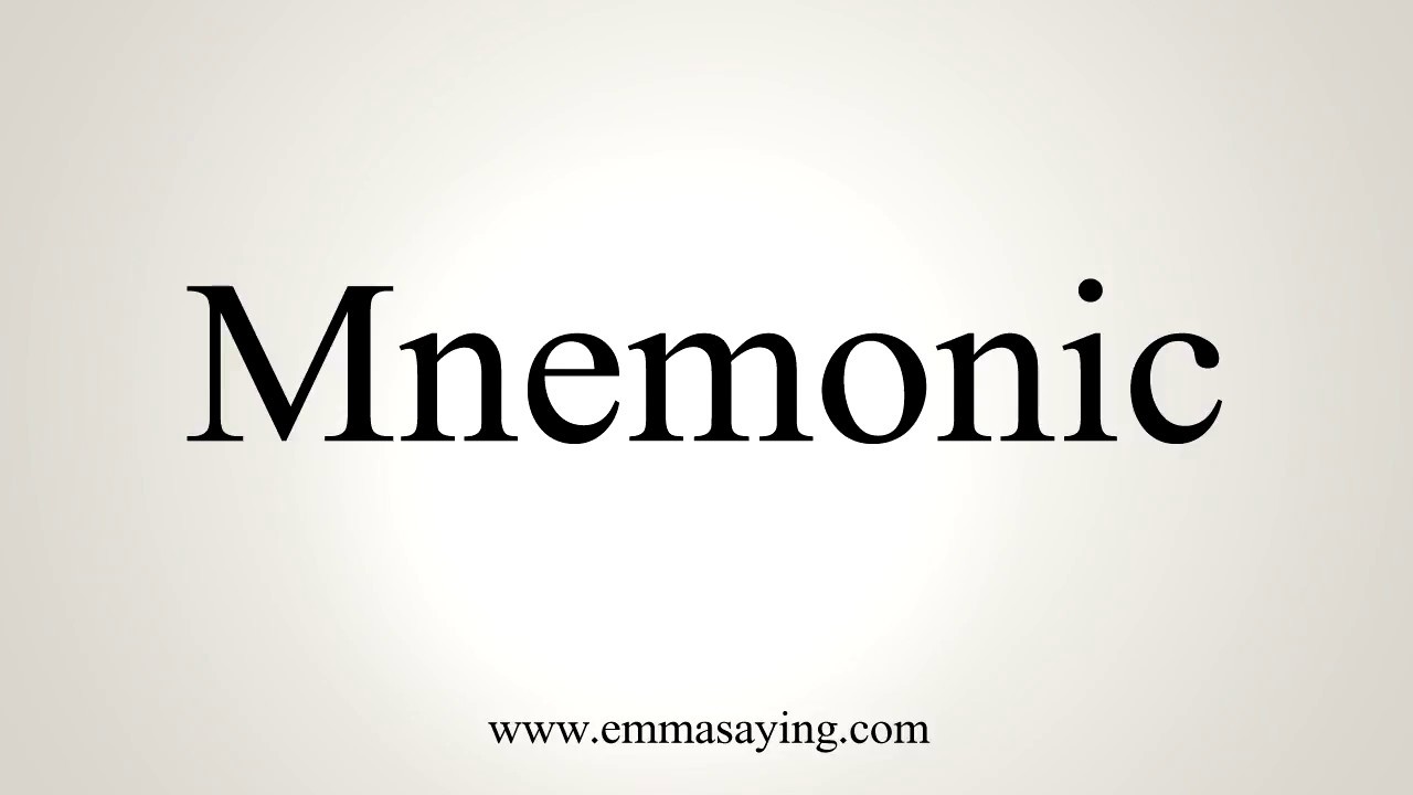 How To Pronounce Mnemonic