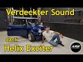 Unsichtbare Lautsprecher im Minicooper | Helix Exciter als Frontsystem, verdeckt verbaut.
