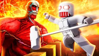 Becoming WARHAMMER TITAN from ATTACK ON TITAN in ROBLOX