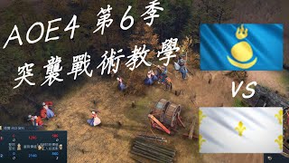 世紀帝國四: 突襲戰術教學-蒙古v.聖女貞德實戰分析 AOE4: How to Raid? Mongols v. Jeanne d’Arc