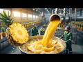 How Pineapple Juice Is Made  | Millions of Liters Produced Daily