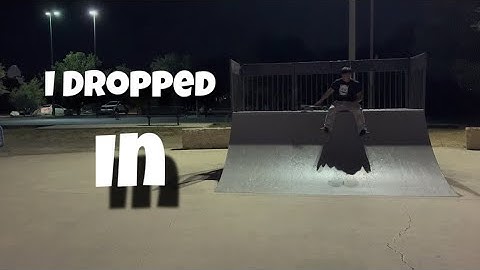 First time dropping in on a skateboard #skateboarding #shortsyoutube #daily 