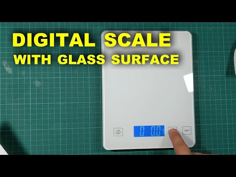 DIGITAL SCALE WITH GLASS SURFACE - UNBOXING & REVIEW