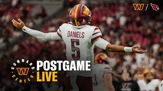 BLOWOUT IN THE DESERT! | Hear from DQ & Jayden Daniels in Postgame Live | Washington Commanders