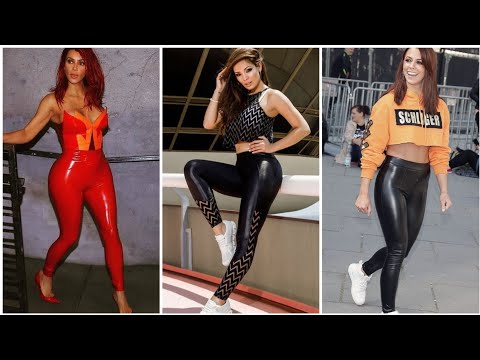 Very Stunning Latex Leggings Outfit Designs For Women 2021