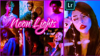 Neon Lights Preset | Lightroom Mobile Presets Free DNG | How To Edit Night Tone Preset|