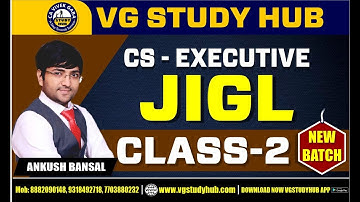 JIGL Demo Class - 2 | CS Ankush Bansal| Must Watch | Call - 7703880232 | www.vgstudyhub.com |