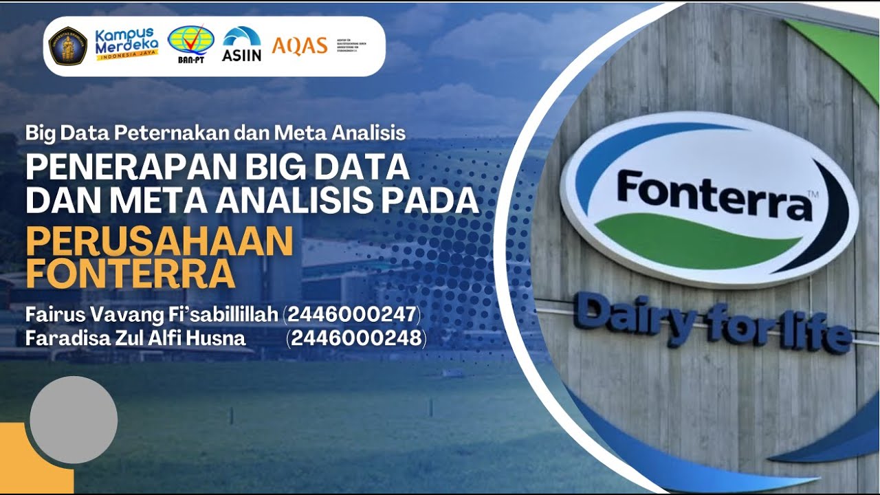 Kelompok 15 Penerapan Big Data dan AI pada Perusahaan Fonterra - YouTube