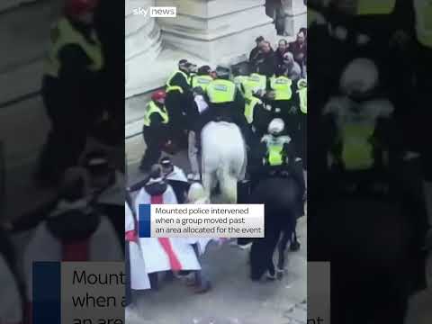 Scuffles at St George's Day march