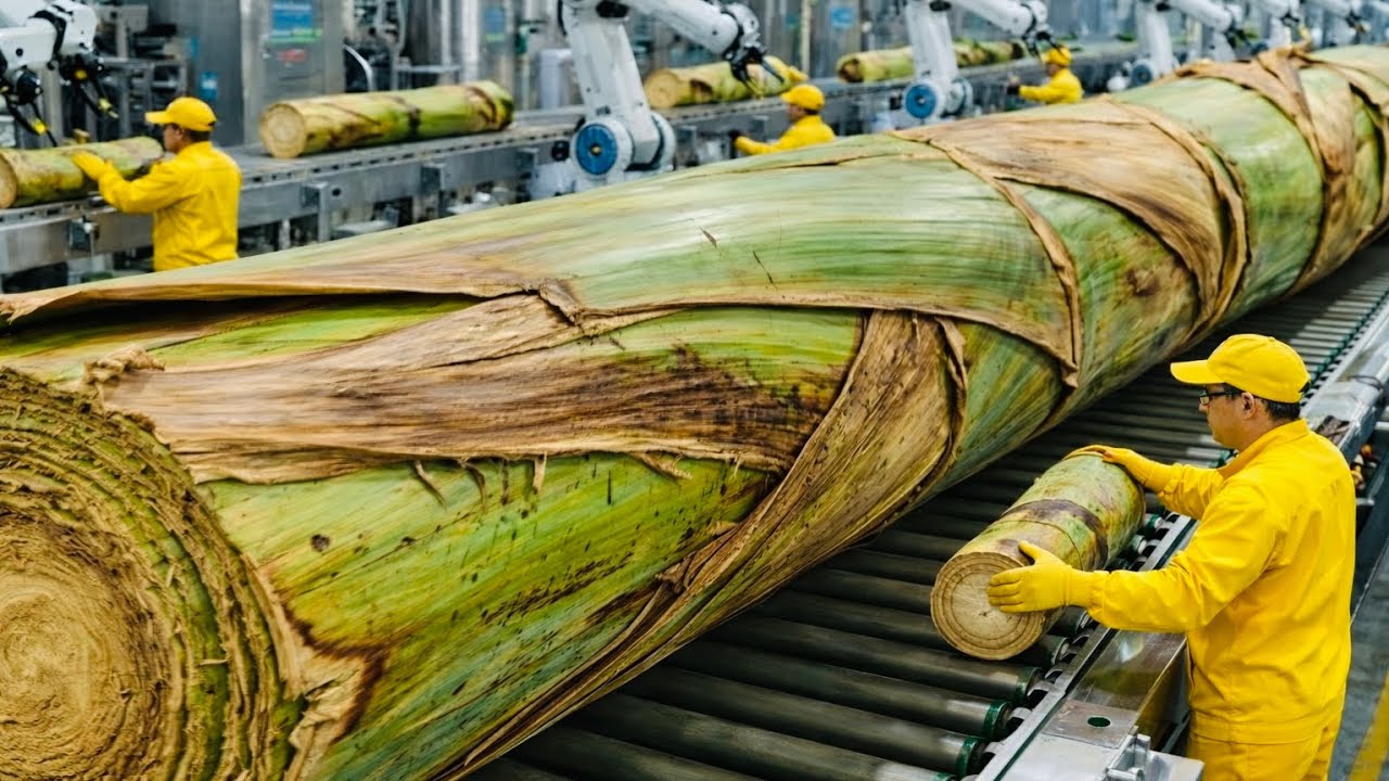 Inside the Banana Steam Ultra Factory | Giant Banana Processing & Steaming Production