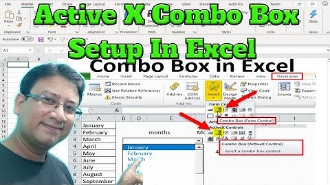 🔥How To Setup Active X Combo Box In Excel | 🤔Active X Drop Down List Setup | 🤗 Excel Activex Combo